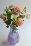 Kvety umelé- kytička oranžová