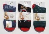 Dámske zdravotné ponožky termo - vianočné
