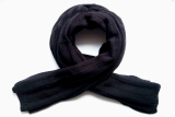 Dámsky pletený šál - čierny 