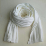 Dámsky pletený šál - biely 