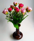 Umelá kytica  ranunculus mix ružová 