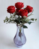 Umelá kytica - ruže červené 