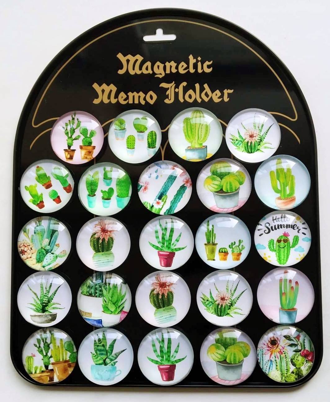 Magnet na chladničku 3D- kaktusy 6 ks