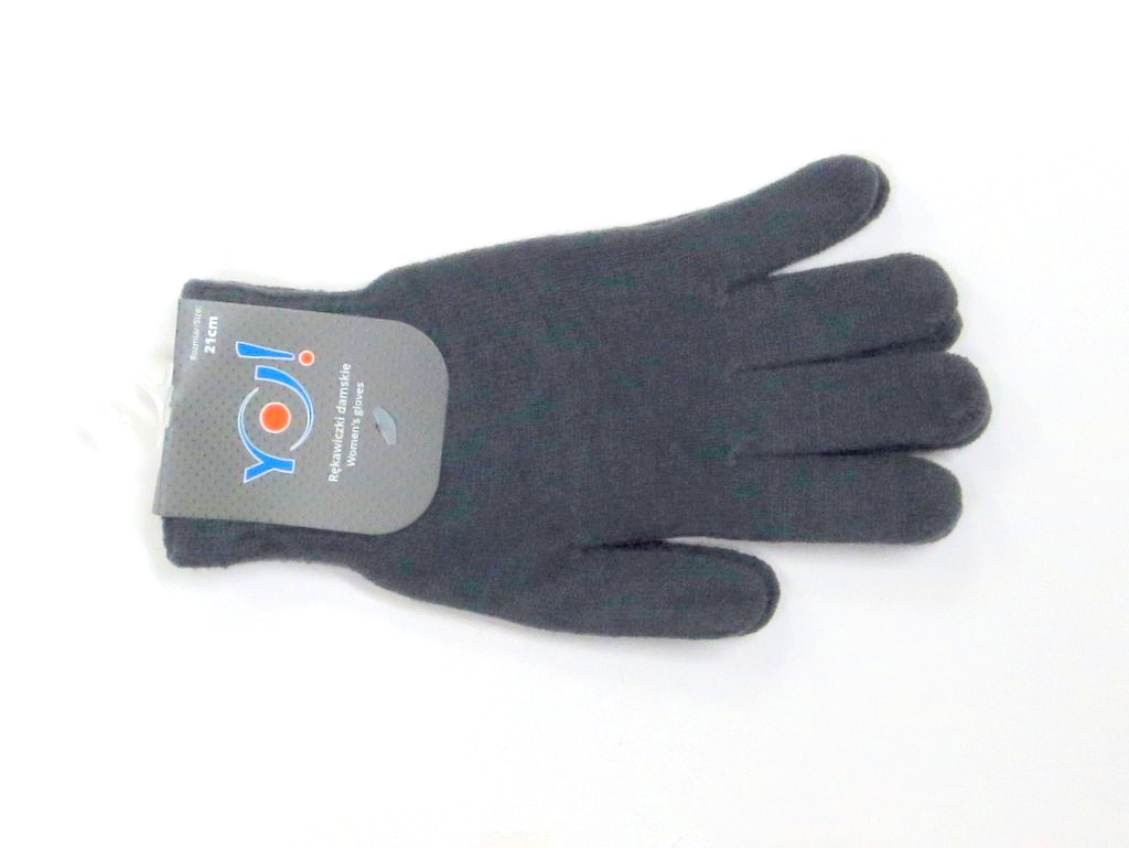 Dámske rukavice pletené- tmavošedé