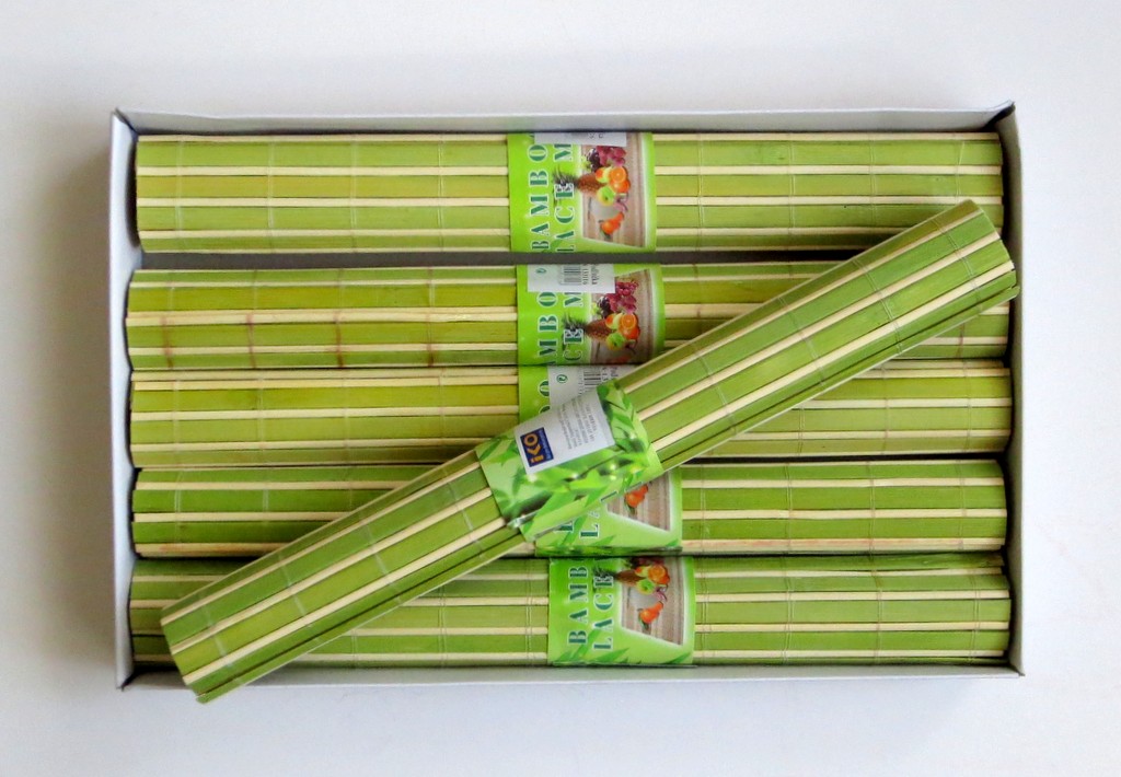 Bambusové prestieranie 6 ks - zelené