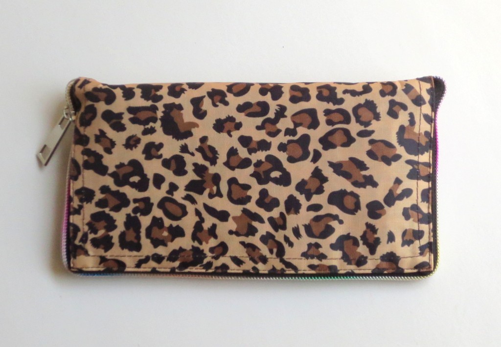 Skladacia nákupná taška- leopardová