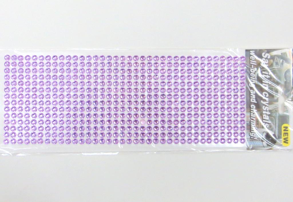Samolepiace kamienky 6 mm- fialové