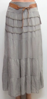 Letná sukňa dlhá - hnedá 