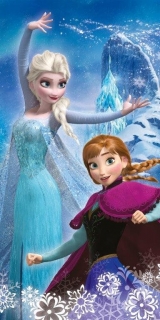 Detská osuška Frozen Anna a Elza