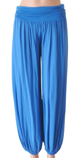 Dámske letné voľné nohavice - kráľovské modré 